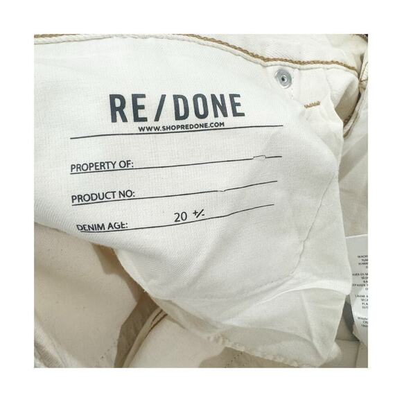 Re/Done 90s Low Slung Rinsed Birch High Rise Straight Jeans Size 30 NWT - Picture 10 of 11